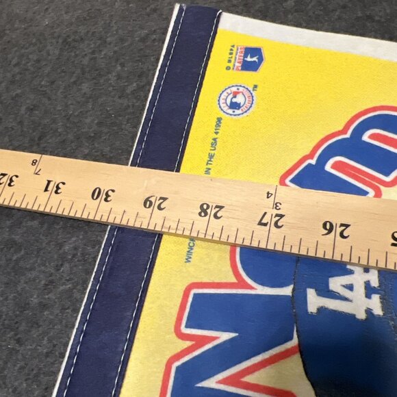 HIDEO NOMO Los Angeles Dodgers Rookie MLB Baseball 1995 Banner Flag RARE Pennant - Picture 10 of 10